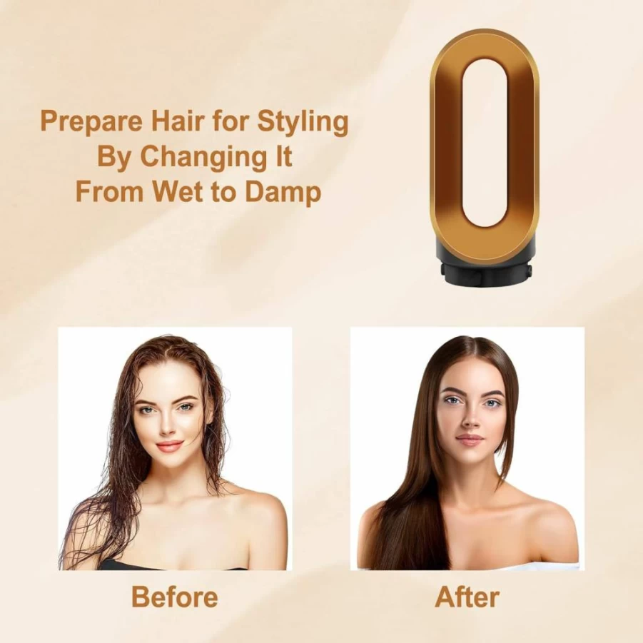 AFDD Gold Pre-Styling Fast Dryer Nozzle Attachment for Dyson Airwrap Styler